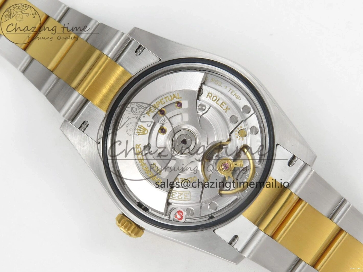 MiroTime 0327 SunProtective DateJust 36 SS YG ARF 1:1 Best Edition 904L Steel YG Leaf Diamonds Dial on Oyster Bracelet SH 87